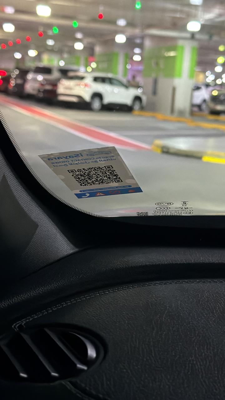 iSayara sticker displayed on a founding driver's car