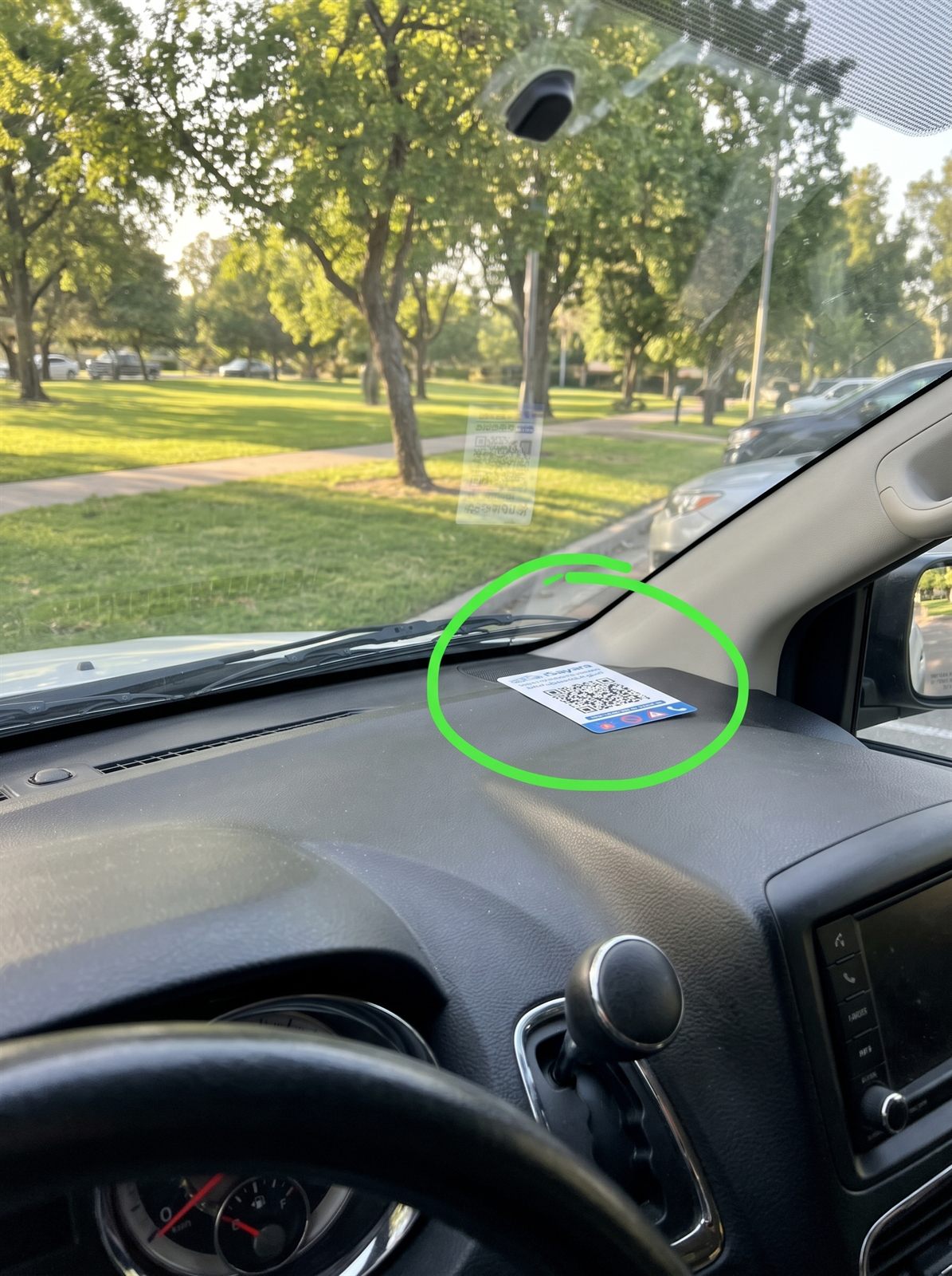 iSayara sticker displayed on a founding driver's car